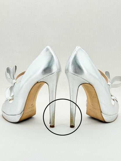 OSCAR DE LA RENTA Silver Size EU 40 Heeled Sandals