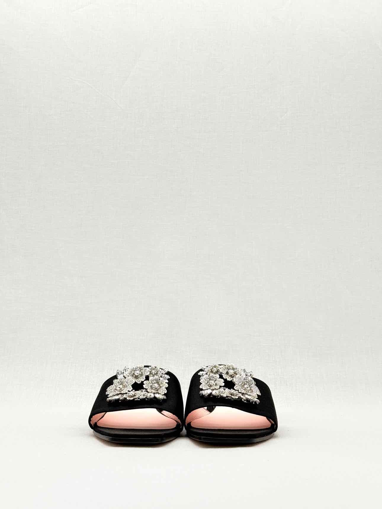 ROGER VIVIER Black Size EU 39 Mules