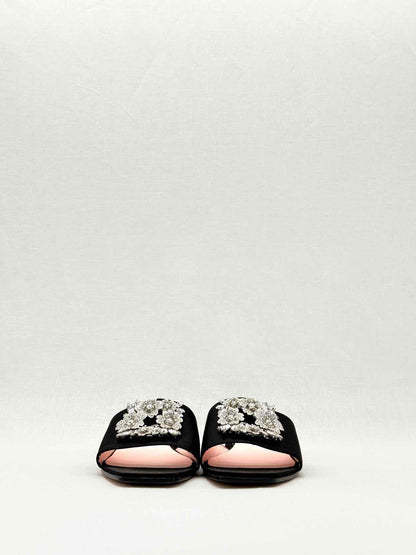 ROGER VIVIER Black Size EU 39 Mules