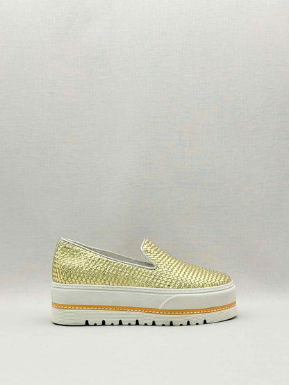TEMPS D'ORAGE Metallic Gold Size EU 37 Platform