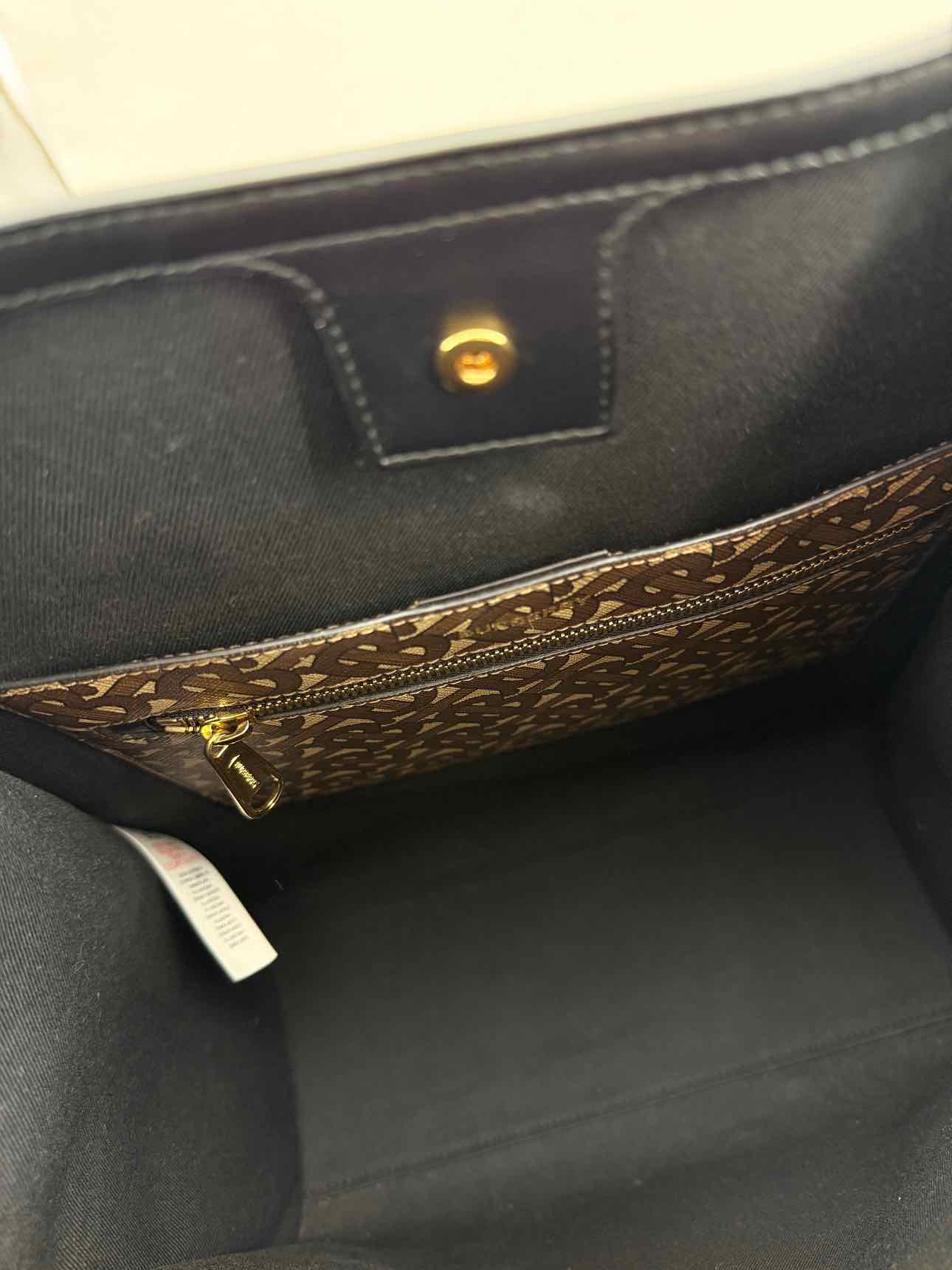 BURBERRY Portrait Brown Monogram Tote Bag