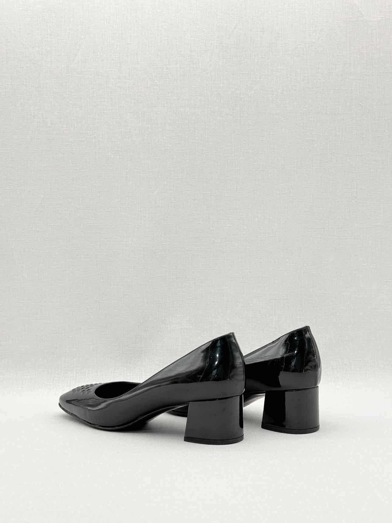BOTTEGA VENETA Black Woven Size EU 36.5 Pumps