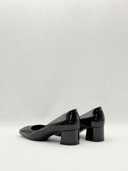 BOTTEGA VENETA Black Woven Size EU 36.5 Pumps