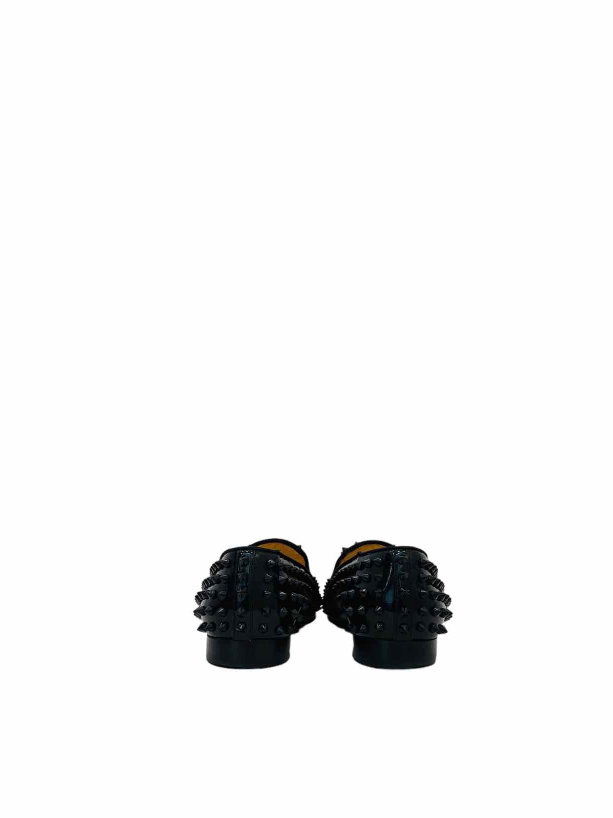 CHRISTIAN LOUBOUTIN Black Smoking Slippers