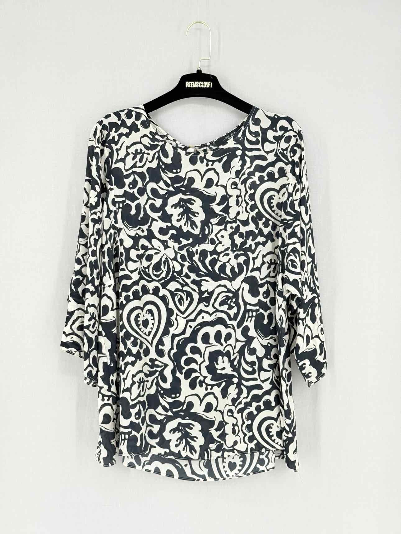 WEEKEND MAX MARA Black & White Size US 14 Blouse