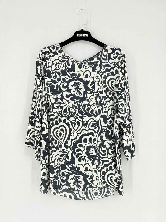 WEEKEND MAX MARA Black & White Size US 14 Blouse