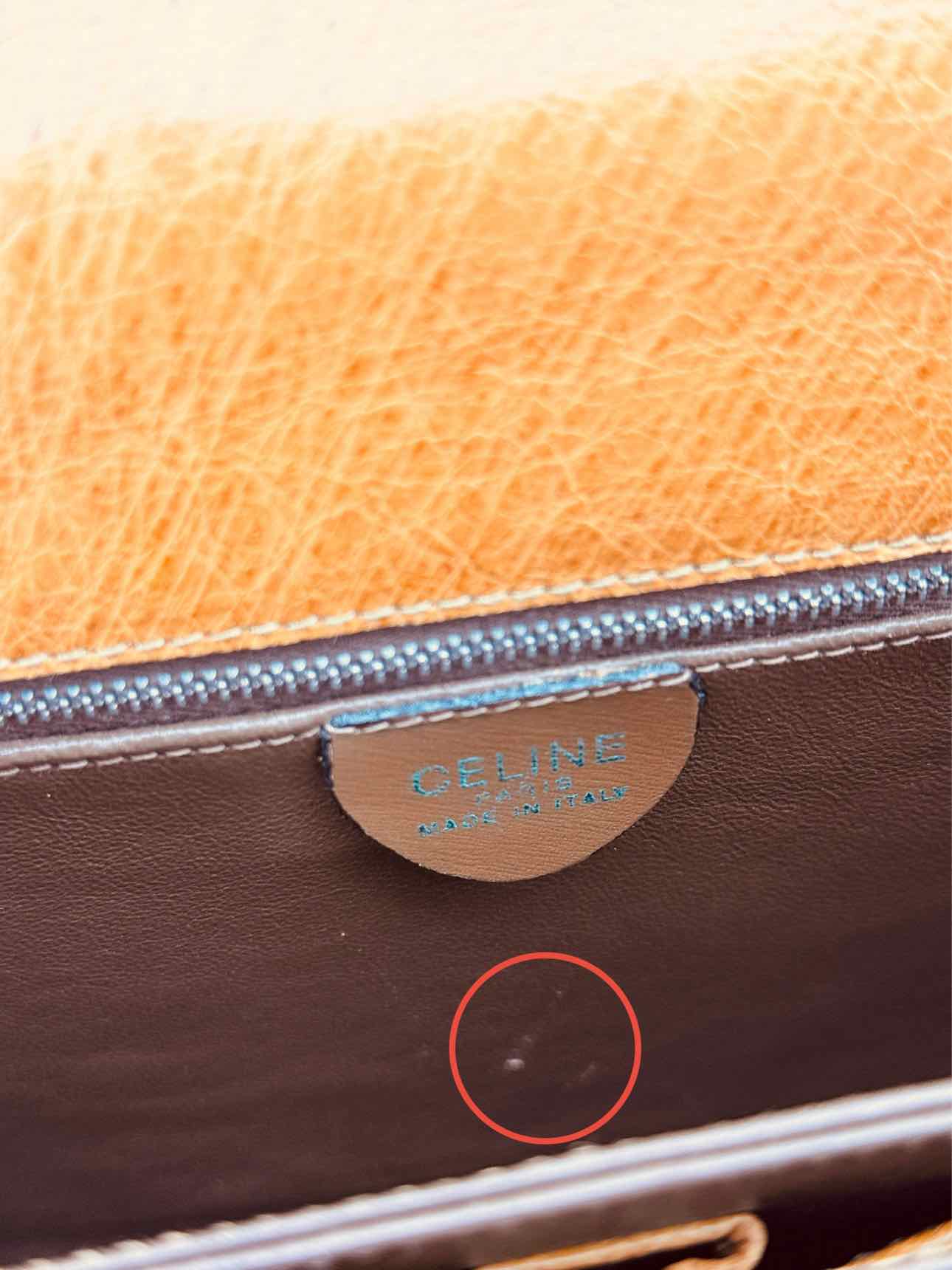 CELINE Vintage Caramel Shoulder Bag