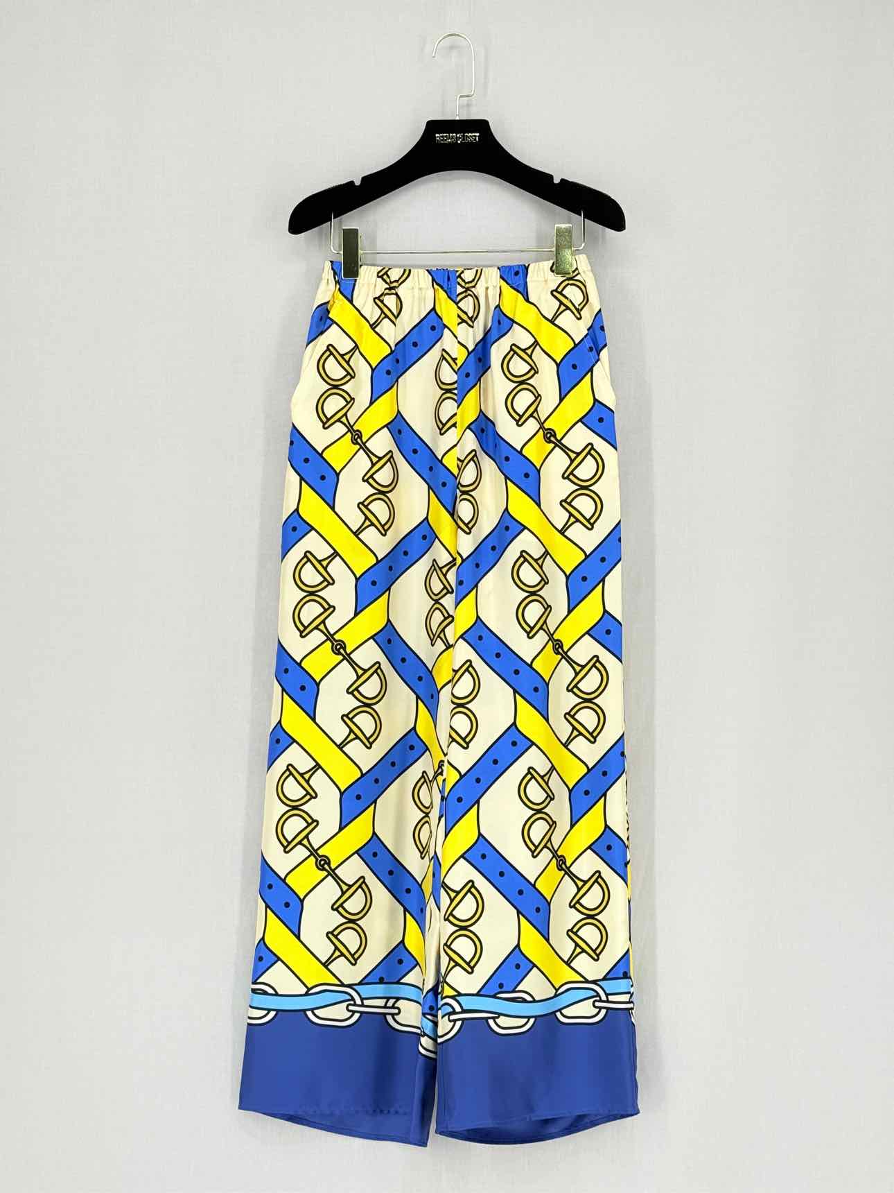 GUCCI Blue Multicolor Print Size US 0 Outfit Set