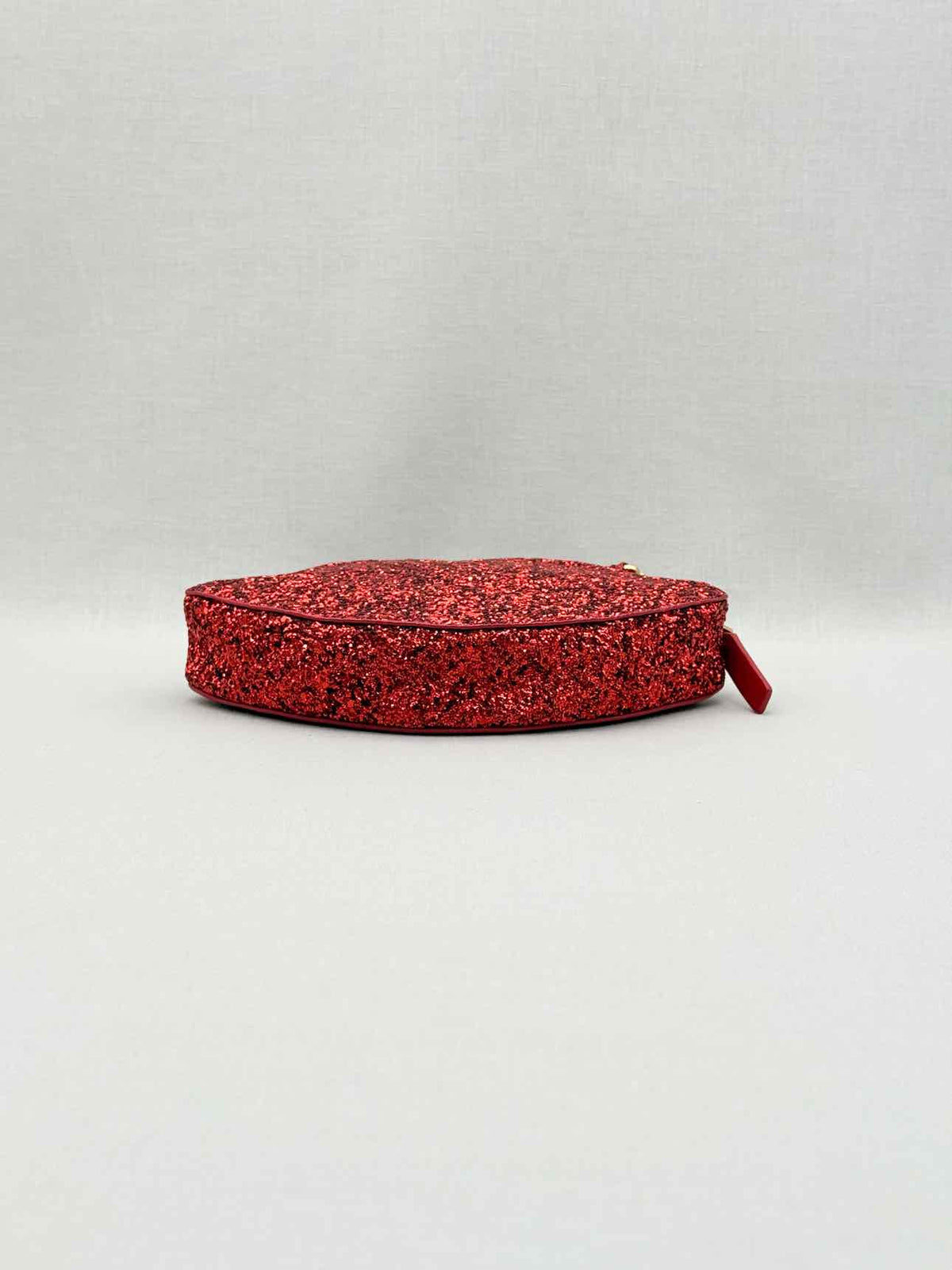LULU GUINNESS Glitter Lips Red Crossbody