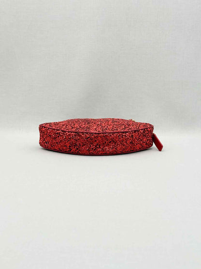 LULU GUINNESS Glitter Lips Red Crossbody