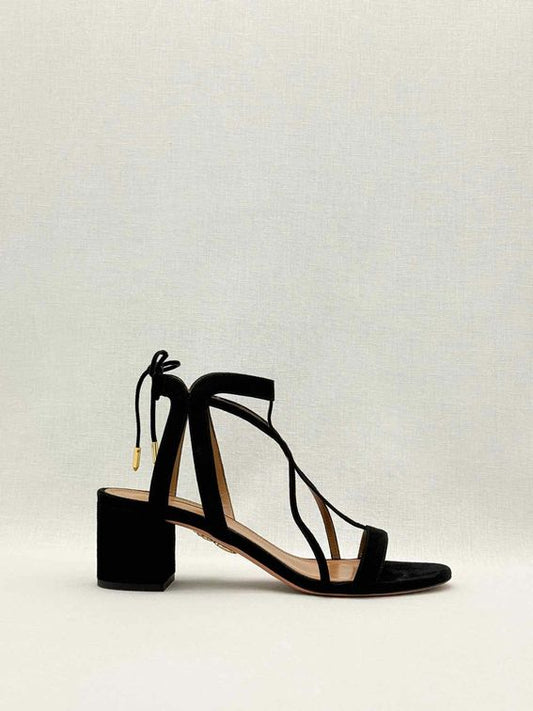 AQUAZZURA Fiji Black Size EU 39.5 Heeled Sandals