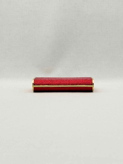 JUDITH LEIBER Minaudière Red Clutch