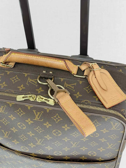 LOUIS VUITTON Pegase 55 Brown Monogram Rolling Luggage