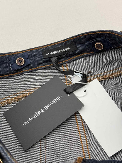 MANIERE DE VOIR Enora Hourglass Blue Size US 8 Jeans