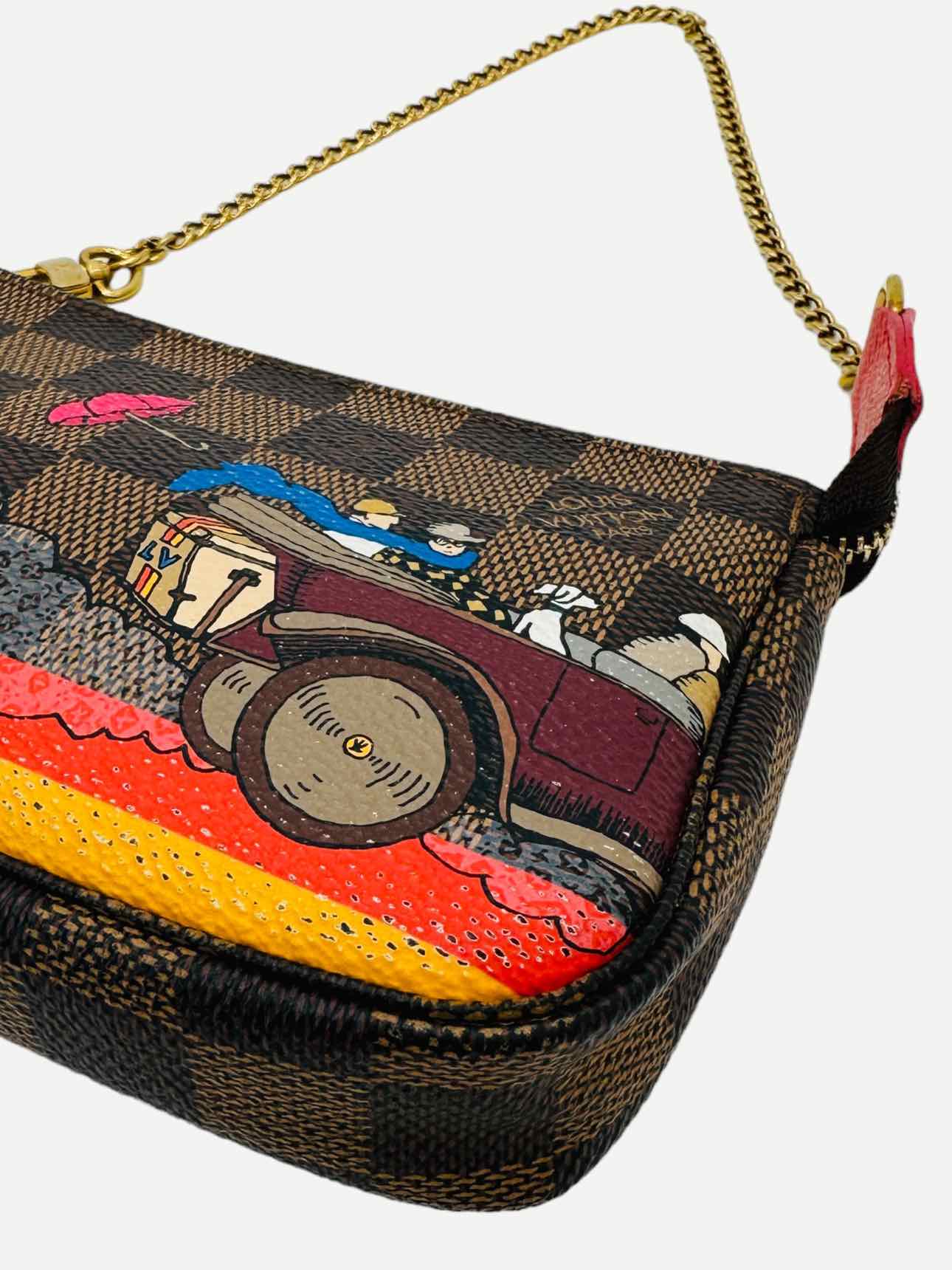 LOUIS VUITTON Pochette Brown Multicolor Shoulder Bag Reems Closet
