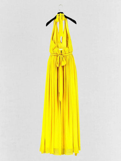 ALICE + OLIVIA Yellow Size Small Long Dress
