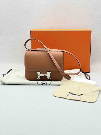 HERMES Constance Natural Shoulder Bag