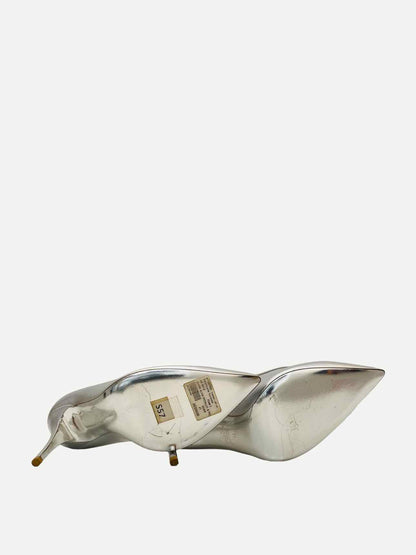 VALENTINO GARAVANI Metallic Silver Size EU 41 Pumps