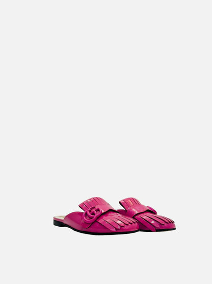 GUCCI Mule Fuchsia Flats 36.5