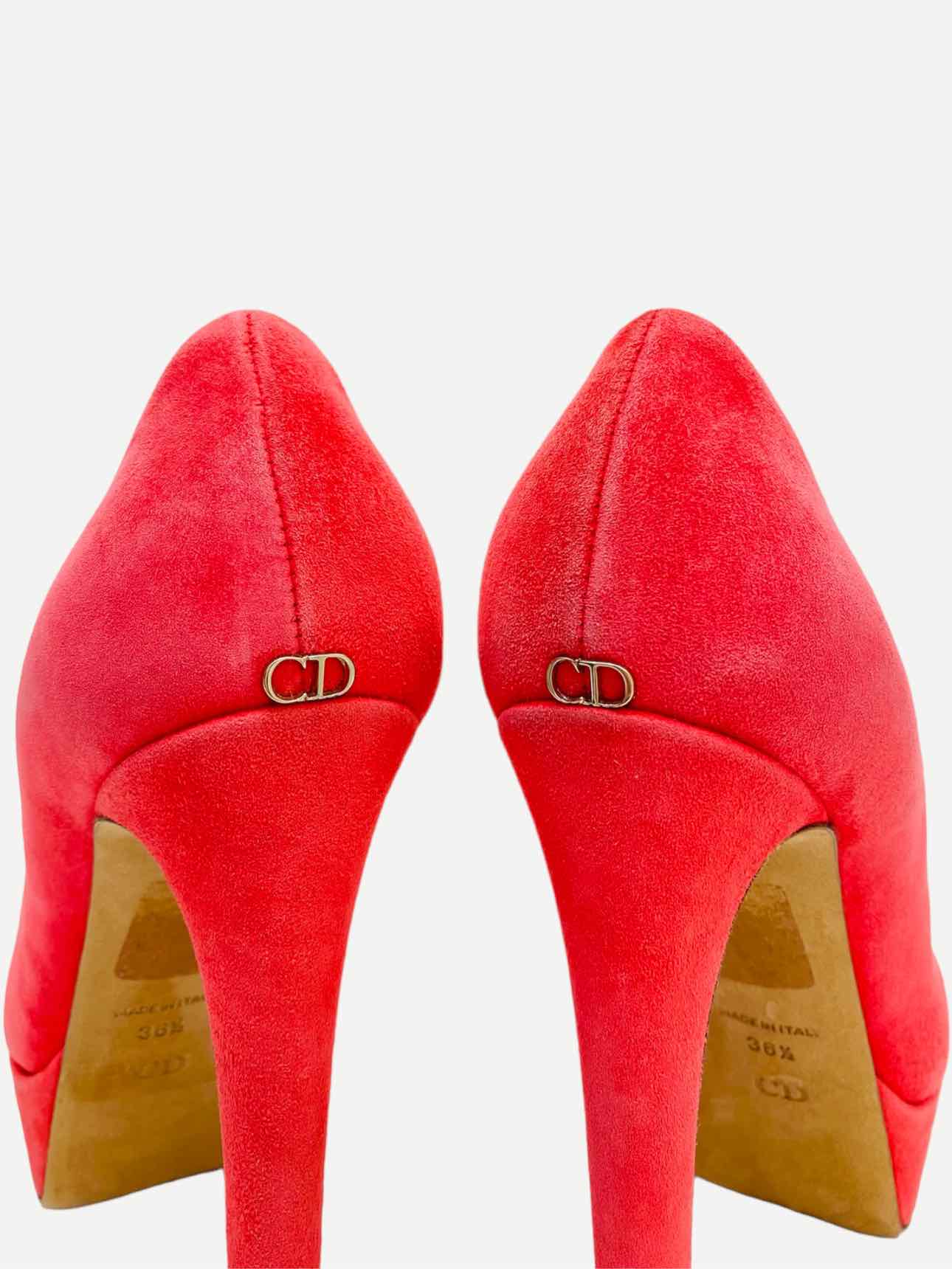 CHRISTIAN DIOR Red Pumps 36.5