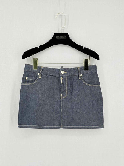 DSQUARED2 Dark Blue Size US 4 Mini Skirt