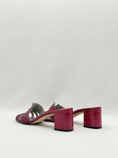 GINA Oregon Burgundy Size EU 41 Heeled Sandals