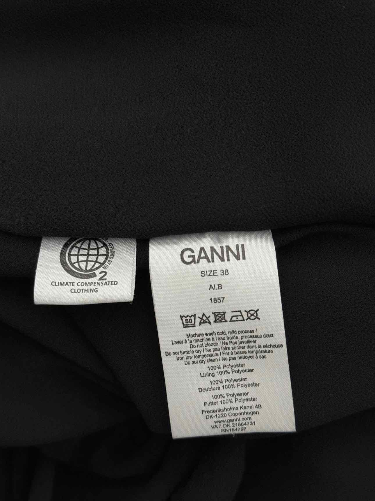 GANNI Black Size US 8 Midi Dress