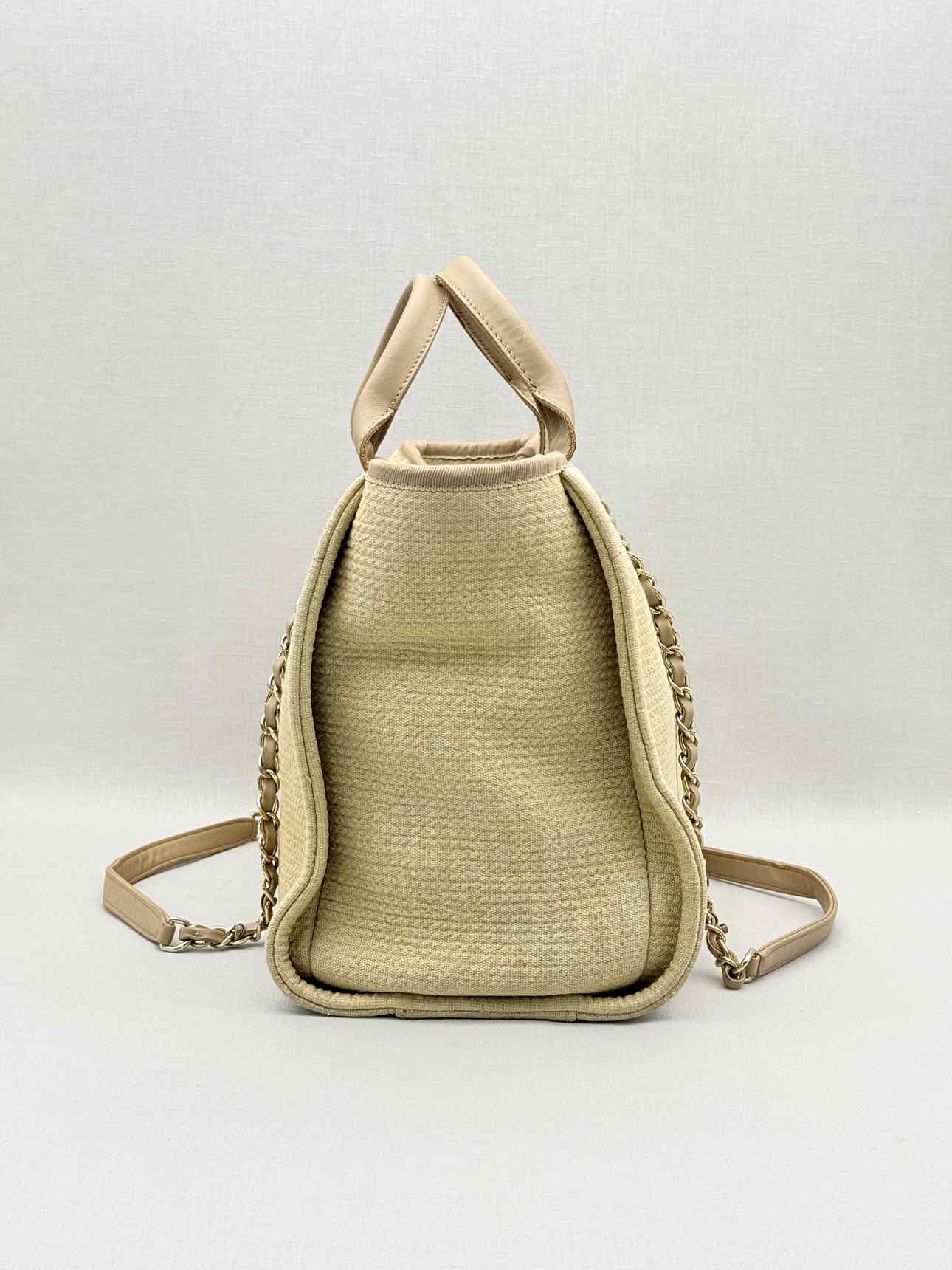 CHANEL Deauville Beige Tote Bag