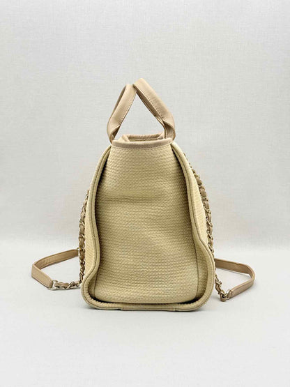 CHANEL Deauville Beige Tote Bag
