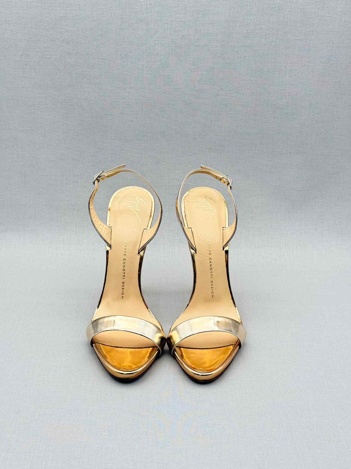 GUISEPPE ZANOTTI Gold Size EU 38.5 Heeled Sandals