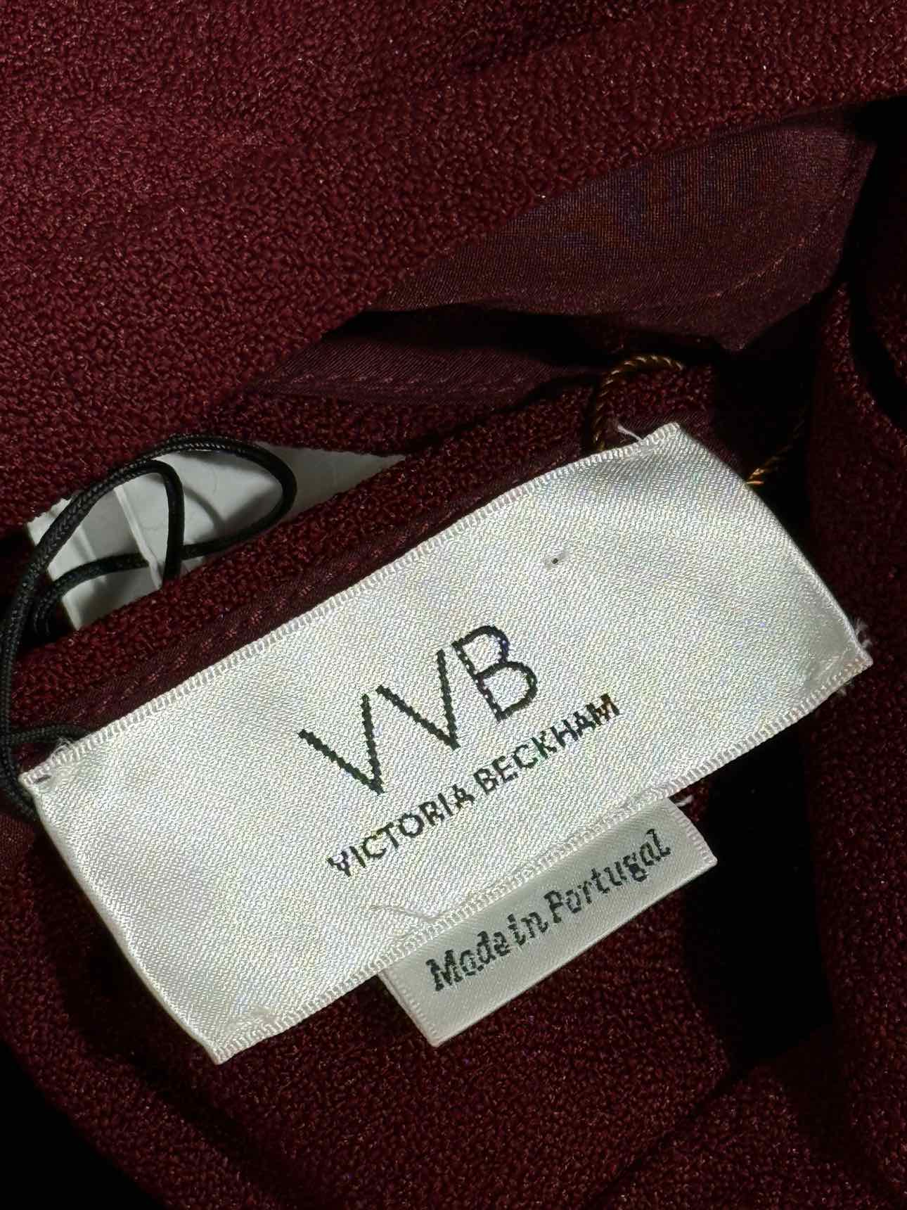 VICTORIA BECKHAM Burgundy Size US 6 Knee Length Dress