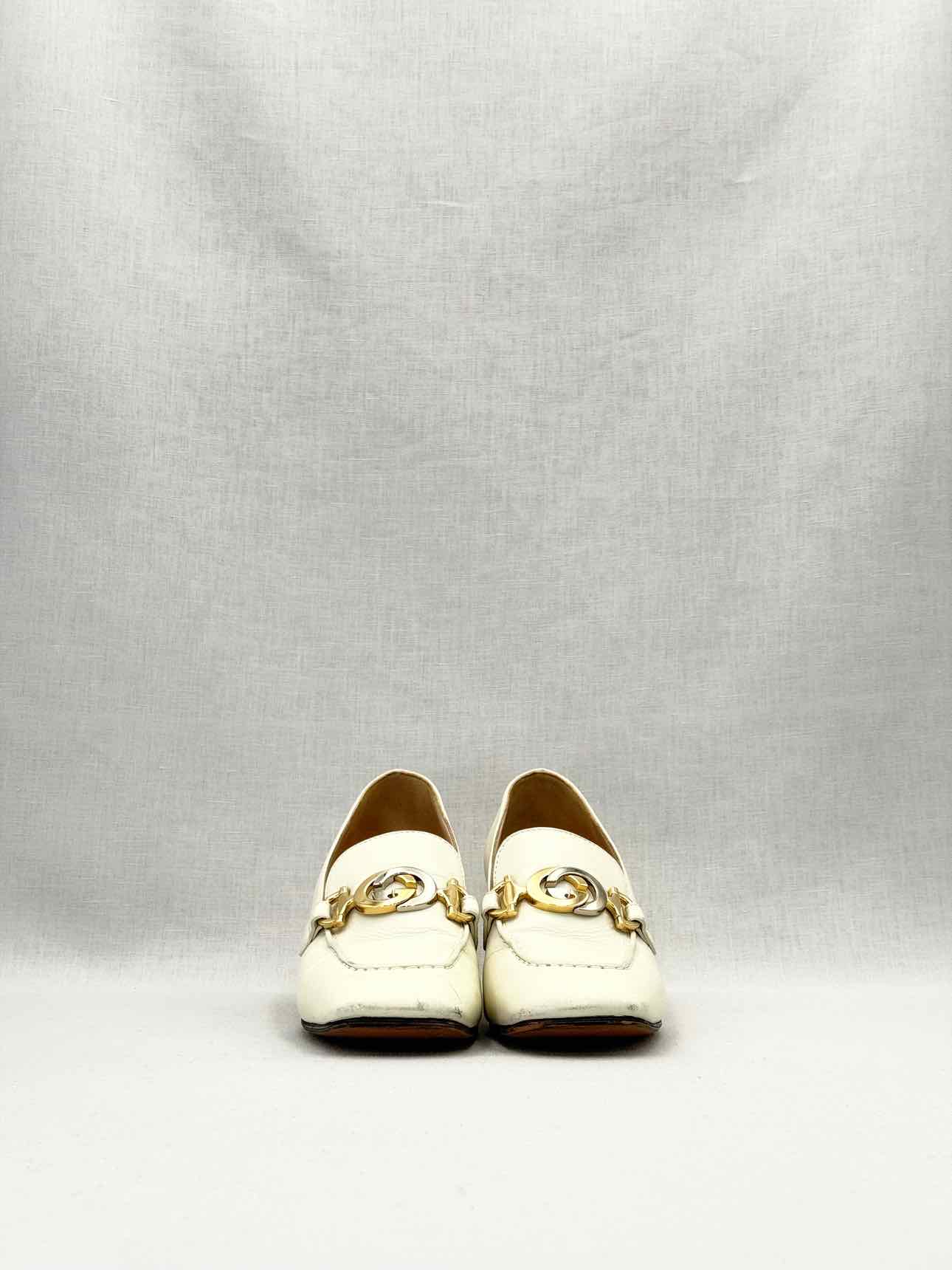 GUCCI Zumi Moccasin Off-white Size EU 35.5 Pumps