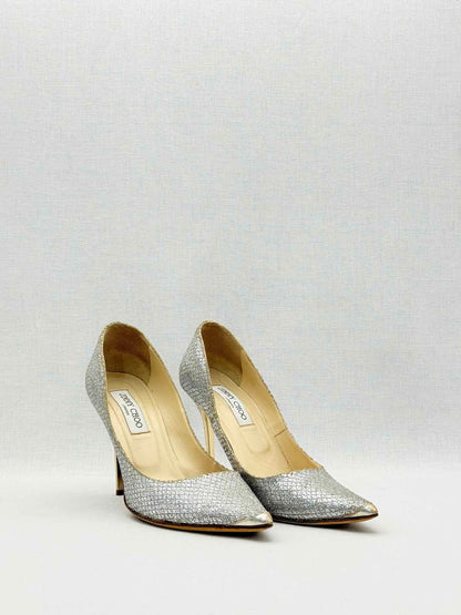 JIMMY CHOO Abel Silver Size EU 39.5 Pumps