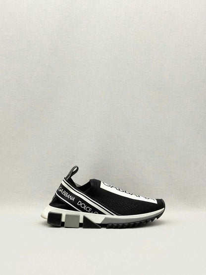 DOLCE & GABBANA Black & White Size EU 38.5 Sneakers