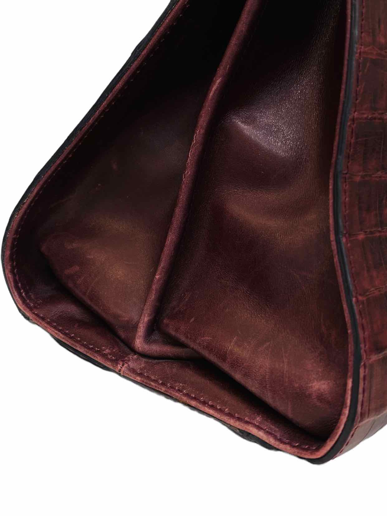 LISA BARFIELD Gloria Burgundy Top Handle