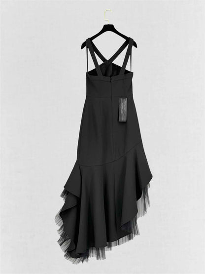 BCBG MAXAZRIA Black Size US 4 Midi Dress