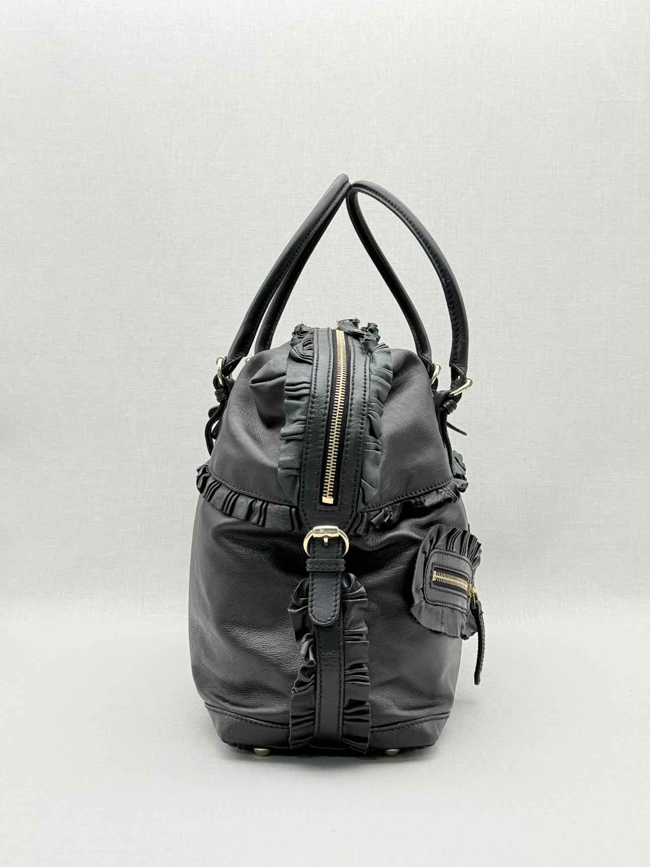 GUCCI Black Frilled Tote Bag