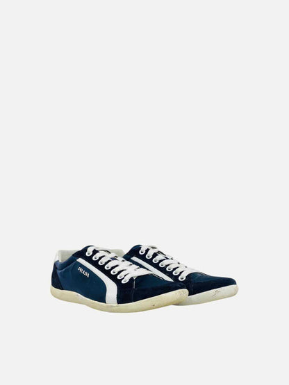PRADA Low Top Blue & Black Size EU 42 Sneakers