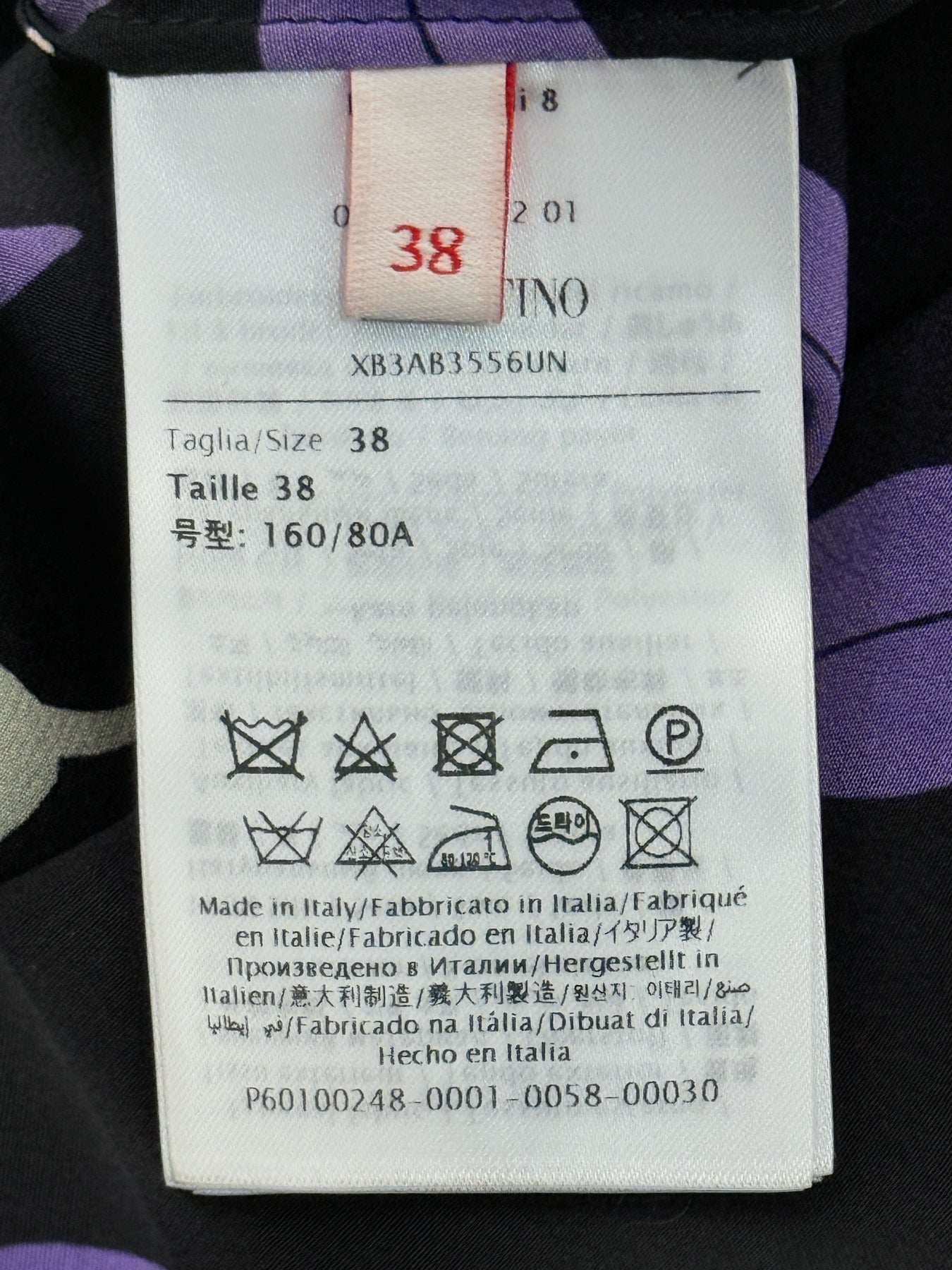 VALENTINO Black & Purple Size US 2/4 Outfit Set