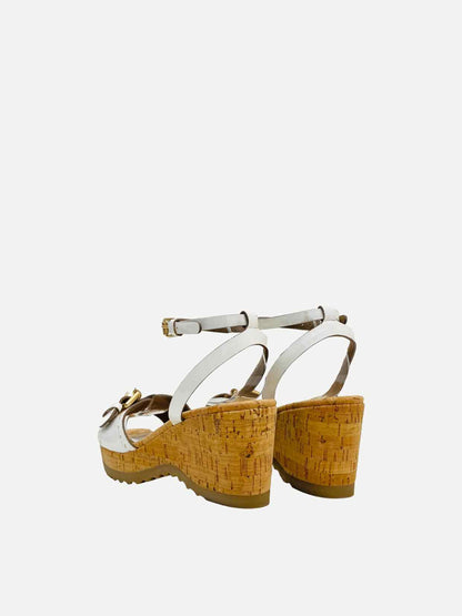 STELLA MCCARTNEY Linda White Wedges 36.5