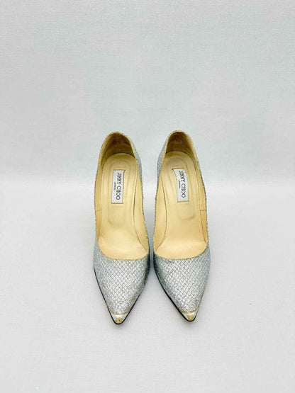 JIMMY CHOO Abel Silver Size EU 39.5 Pumps