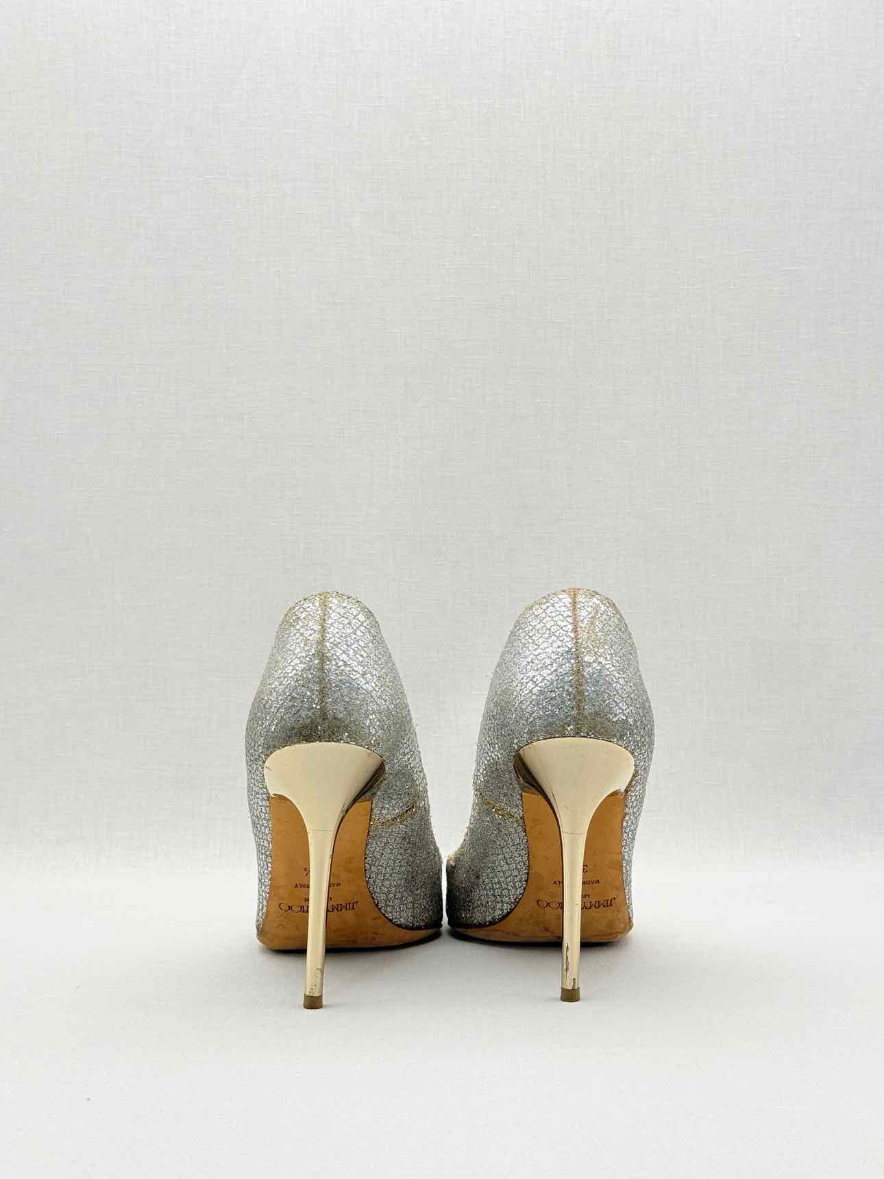 JIMMY CHOO Abel Silver Size EU 39.5 Pumps