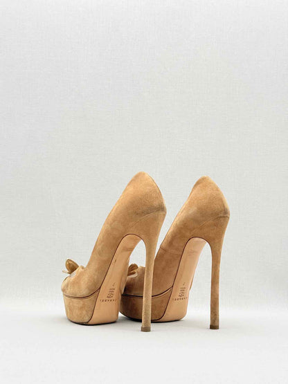 CASADEI Beige Butterfly Accent Size EU 37 Open toe