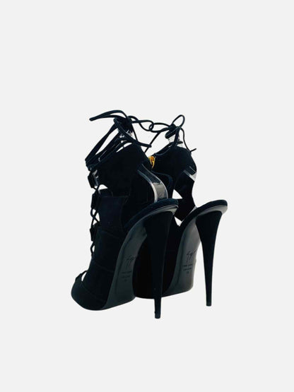 GUISEPPE ZANOTTI Black Size EU 38 Heeled Sandals