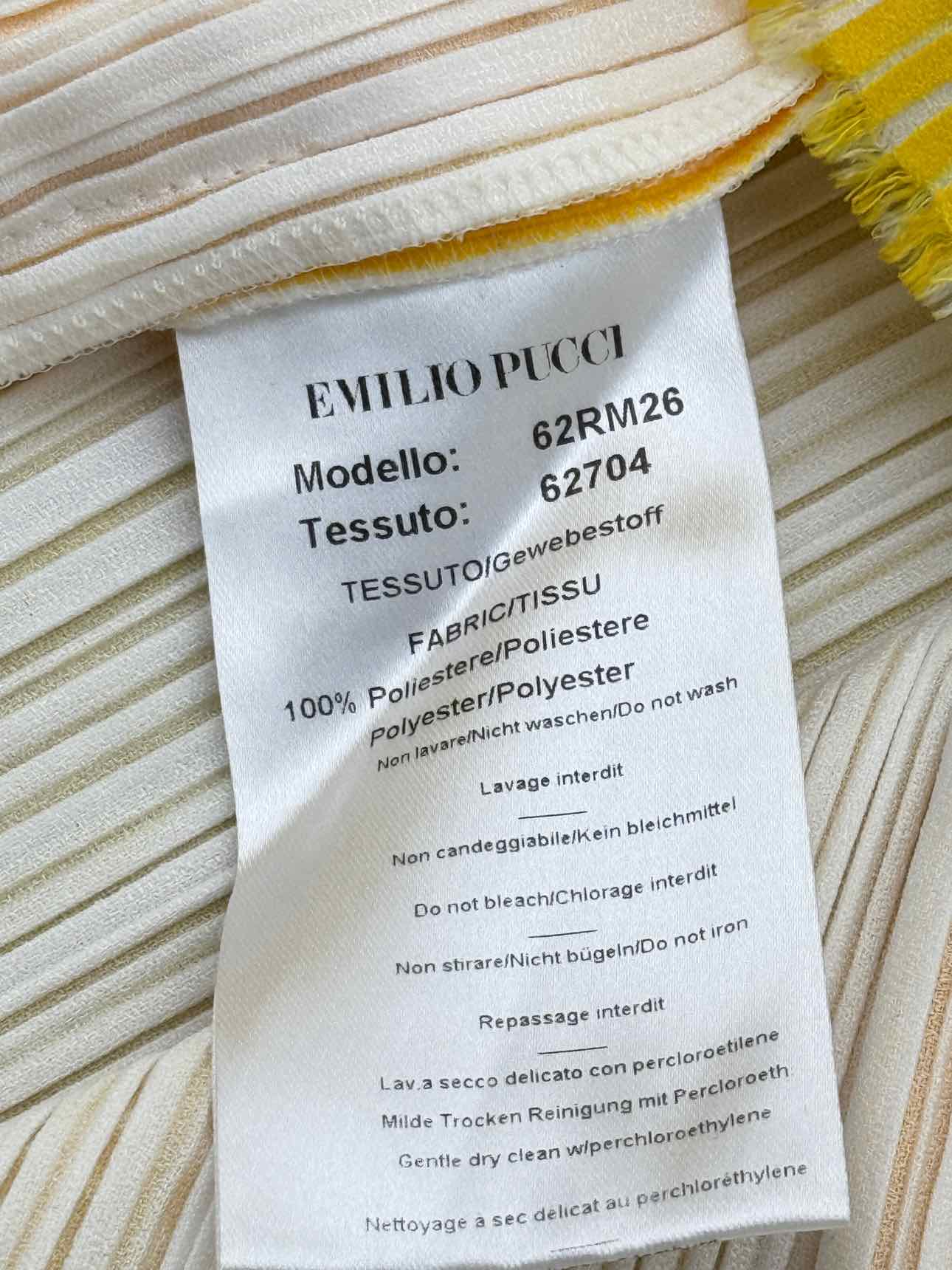EMILIO PUCCI Yellow Size US 10 Blouse
