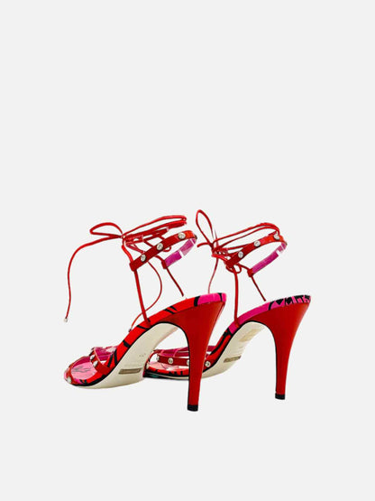 DOLCE & GABBANA Red & Pink Heeled Sandals 39