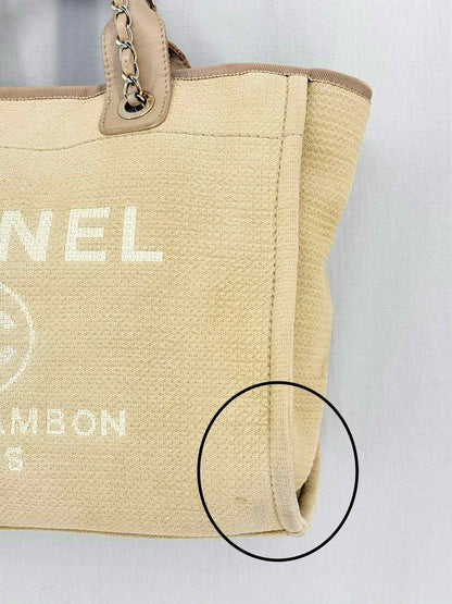 CHANEL Deauville Beige Tote Bag