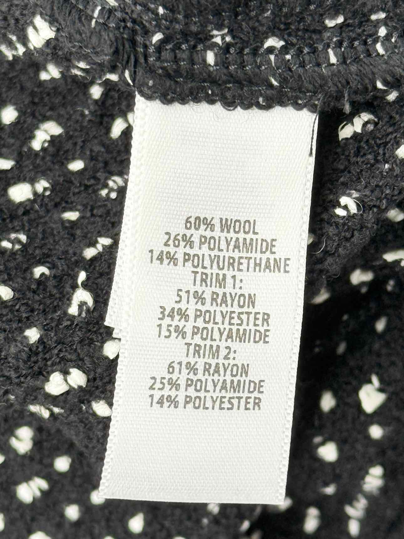 ST. JOHN Speckled Nita Black & White Size US 16 Jacket