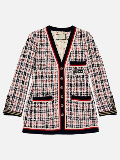 GUCCI Tweed Gucci Patch Size US 2 Jacket