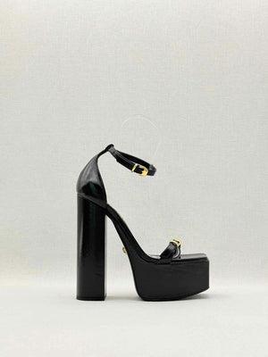 VERSACE Black Size EU 38 Platform Sandals
